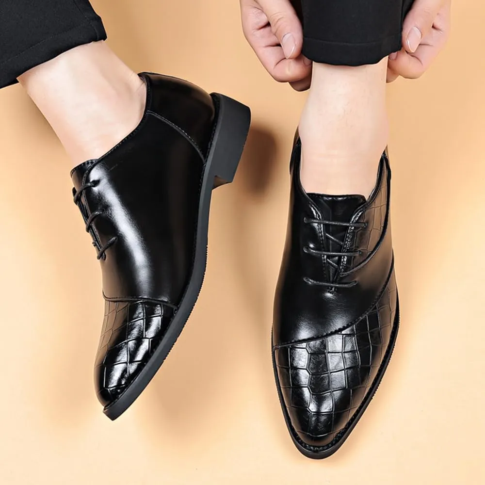 Men's Classic Modern Dress Oxfords Shoes Business Formal Derby