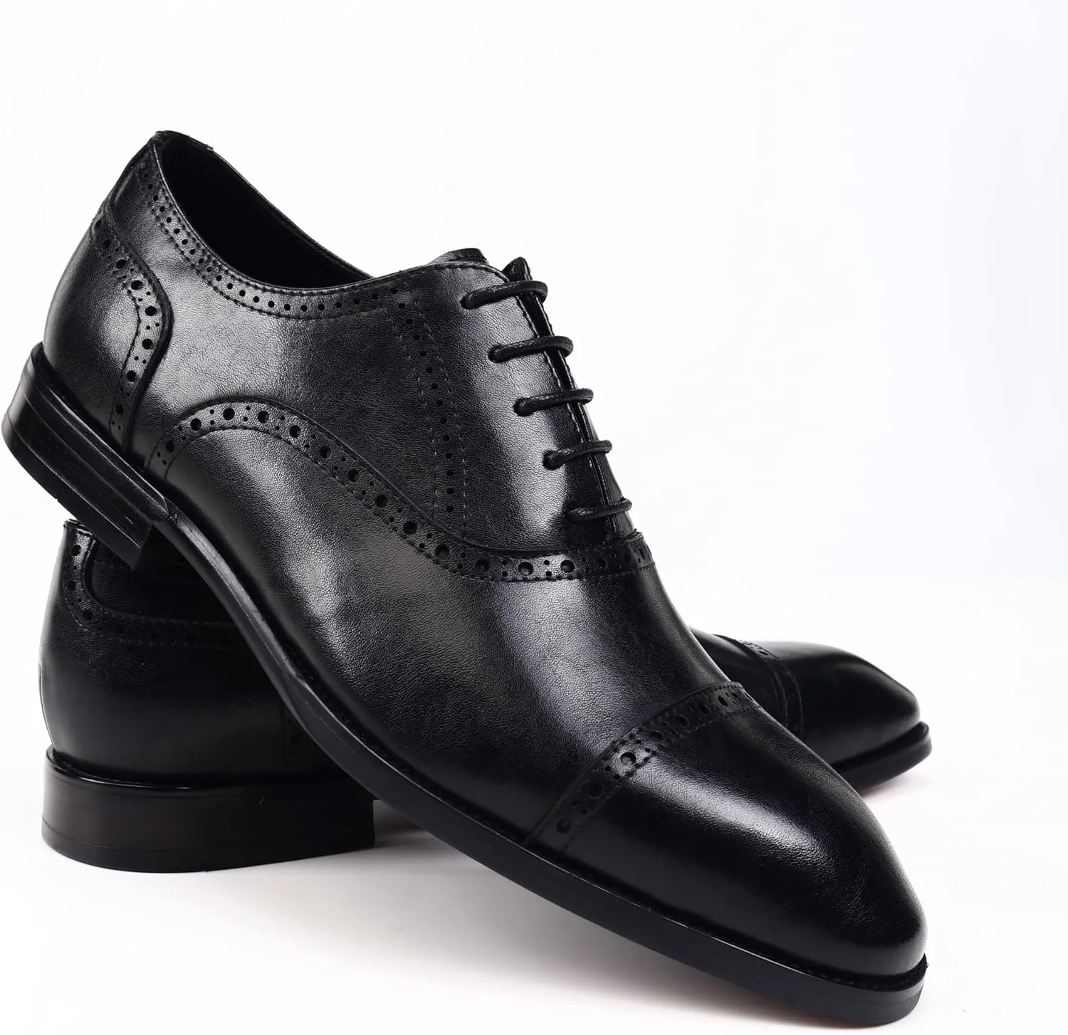 Men's Classic Synthetic Leather Derby Shoes for Business and Casual Wear