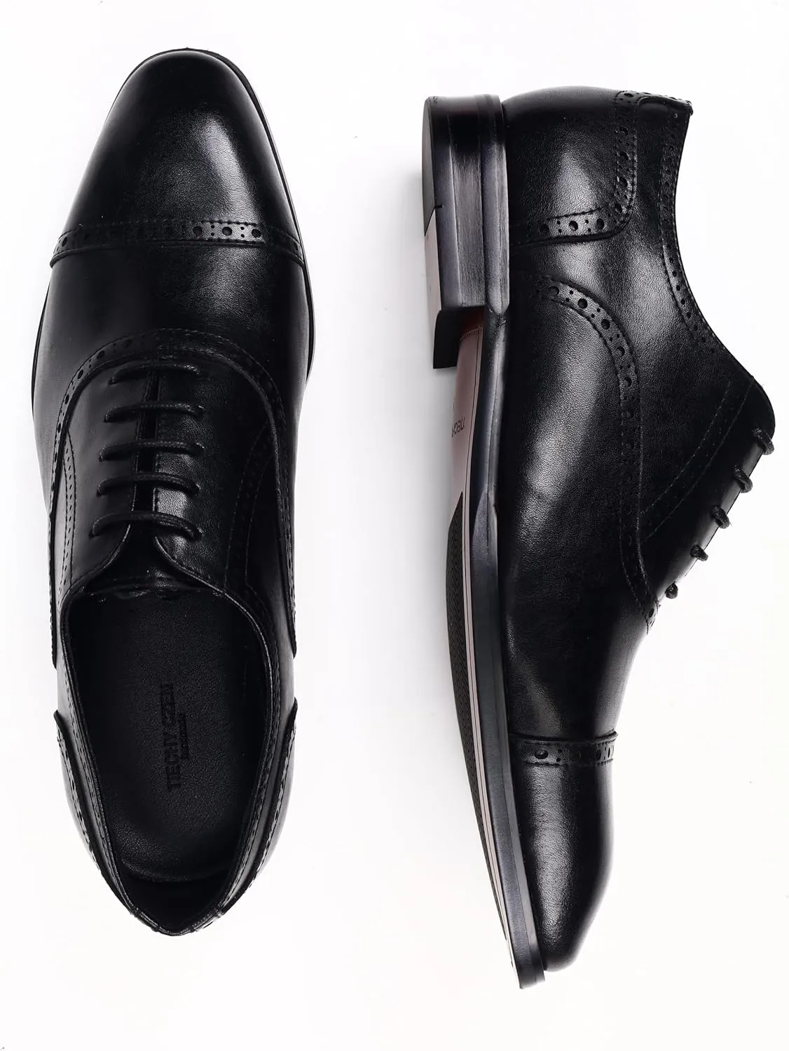 Men's Classic Synthetic Leather Derby Shoes for Business and Casual Wear