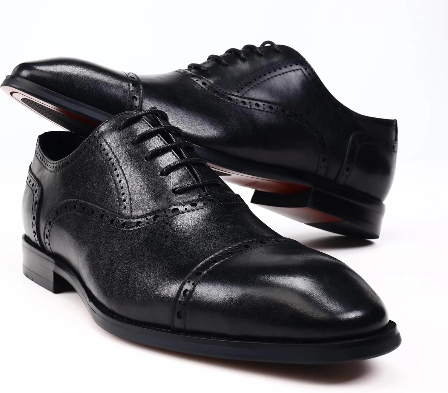 Men's Classic Synthetic Leather Derby Shoes for Business and Casual Wear