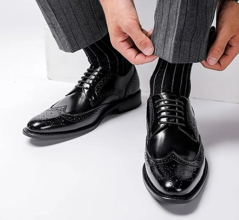 Men's Comfort Orthopedic Dress Shoes Men Casual Loafers Business Formal Oxfords Shoes Mens Brogue Shoes
