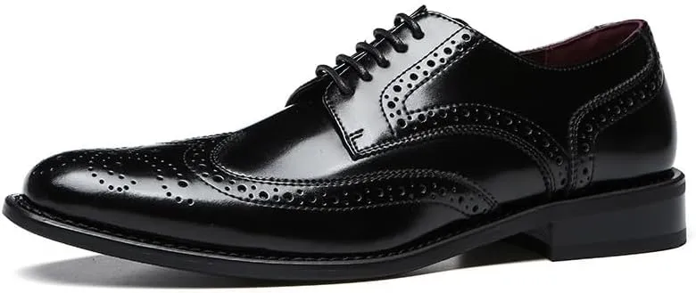 Men's Comfort Orthopedic Dress Shoes Men Casual Loafers Business Formal Oxfords Shoes Mens Brogue Shoes