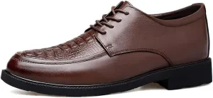 Men's Comfortable Tuxedo Dress Shoes Mens Casual Business Formal Derby Shoes Classic Lace-up Oxfords