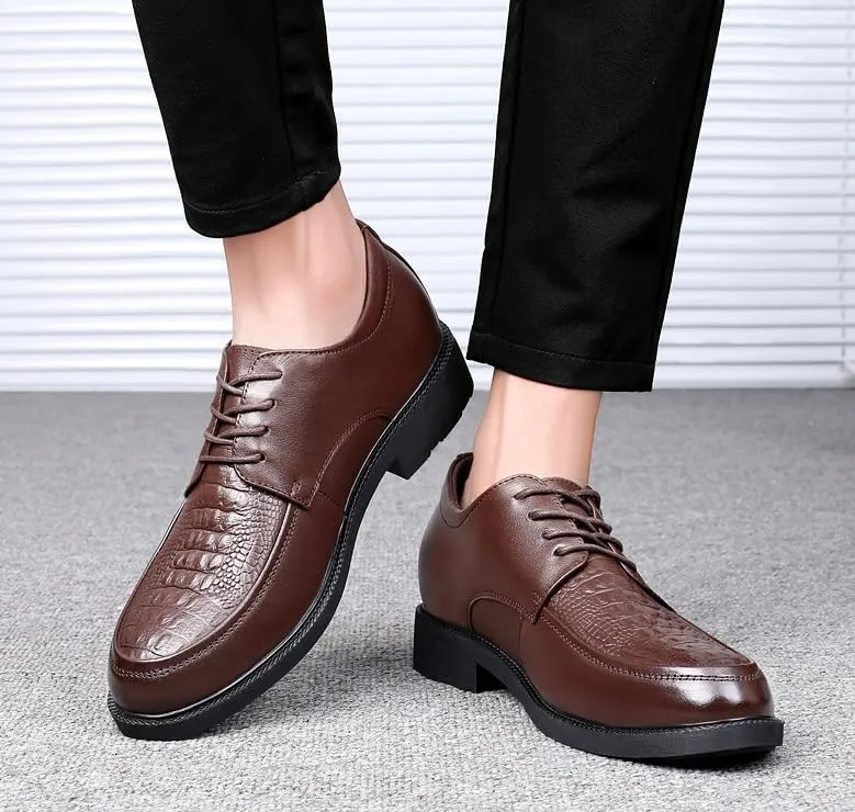 Men's Comfortable Tuxedo Dress Shoes Mens Casual Business Formal Derby Shoes Classic Lace-up Oxfords