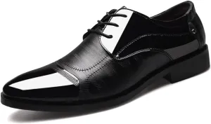 Men's Dress Shoes Business Oxfords Patent Leather Dress Shoes Classic Loafers Formal Derby Shoes