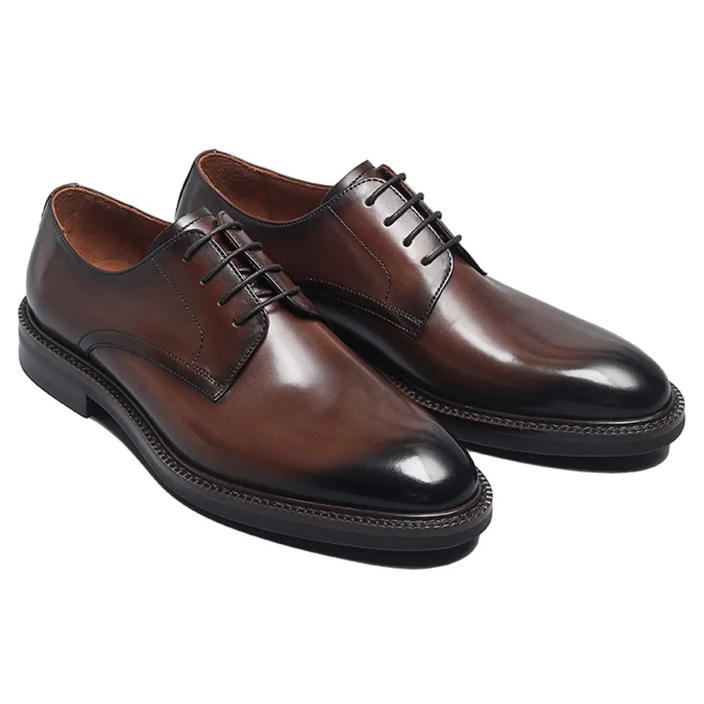 Men's Elegant Handcrafted Leather Derby Shoes