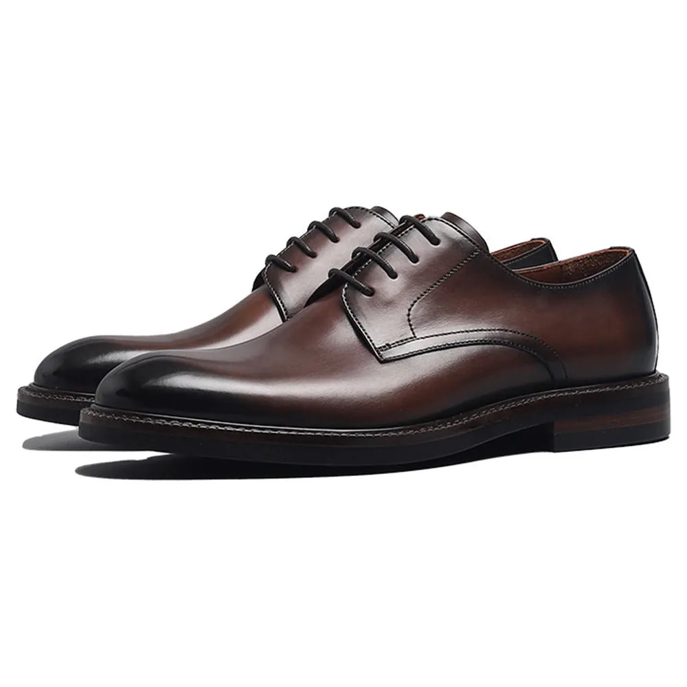 Men's Elegant Handcrafted Leather Derby Shoes