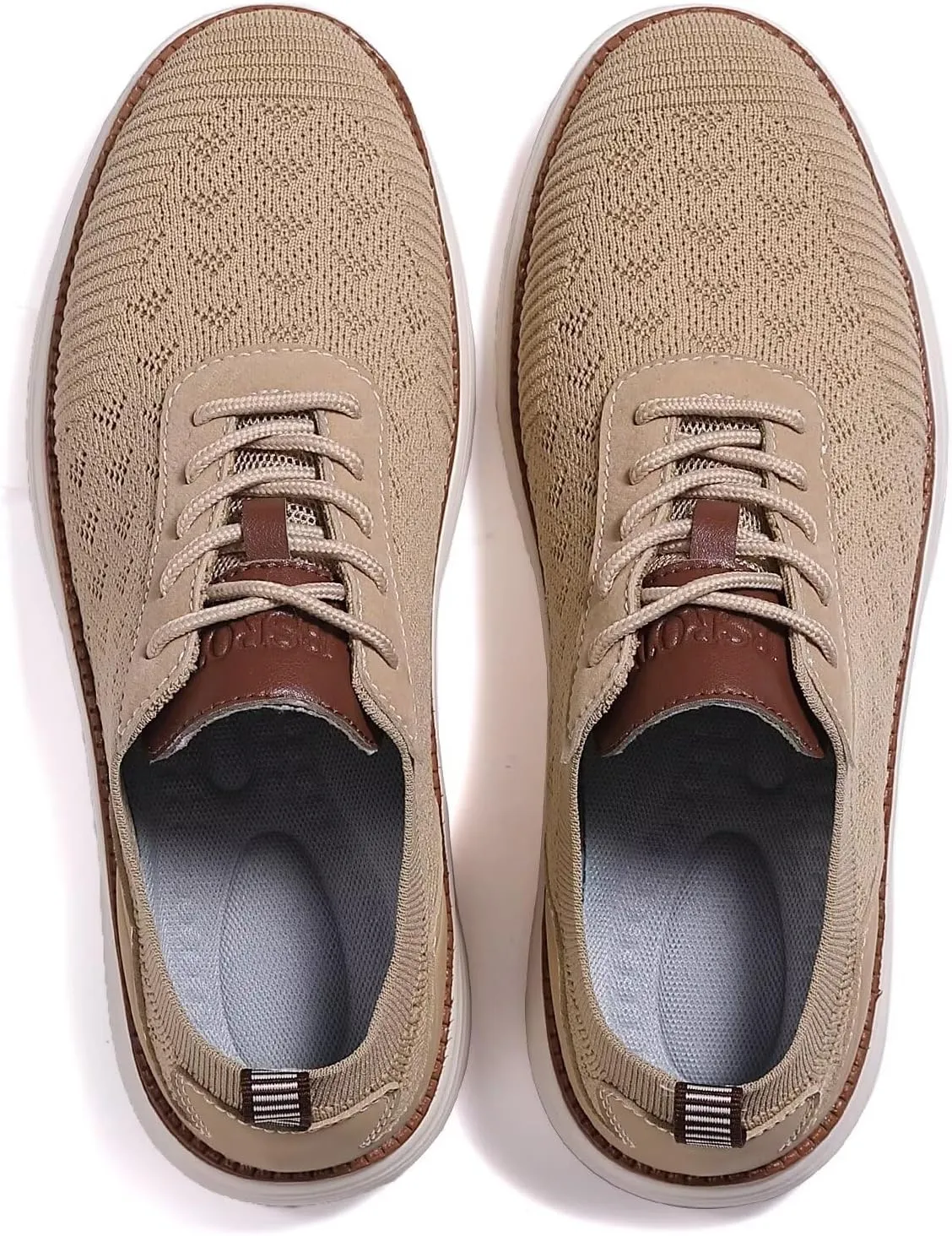 Men's Fashion Dress Sneakers Mesh Oxfords Business Casual Walking Shoes Knit Lightweight Tennis Footwear