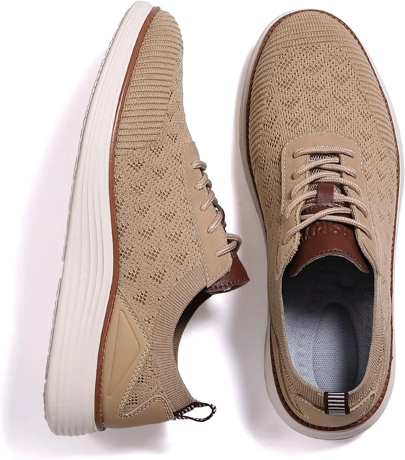 Men's Fashion Dress Sneakers Mesh Oxfords Business Casual Walking Shoes Knit Lightweight Tennis Footwear