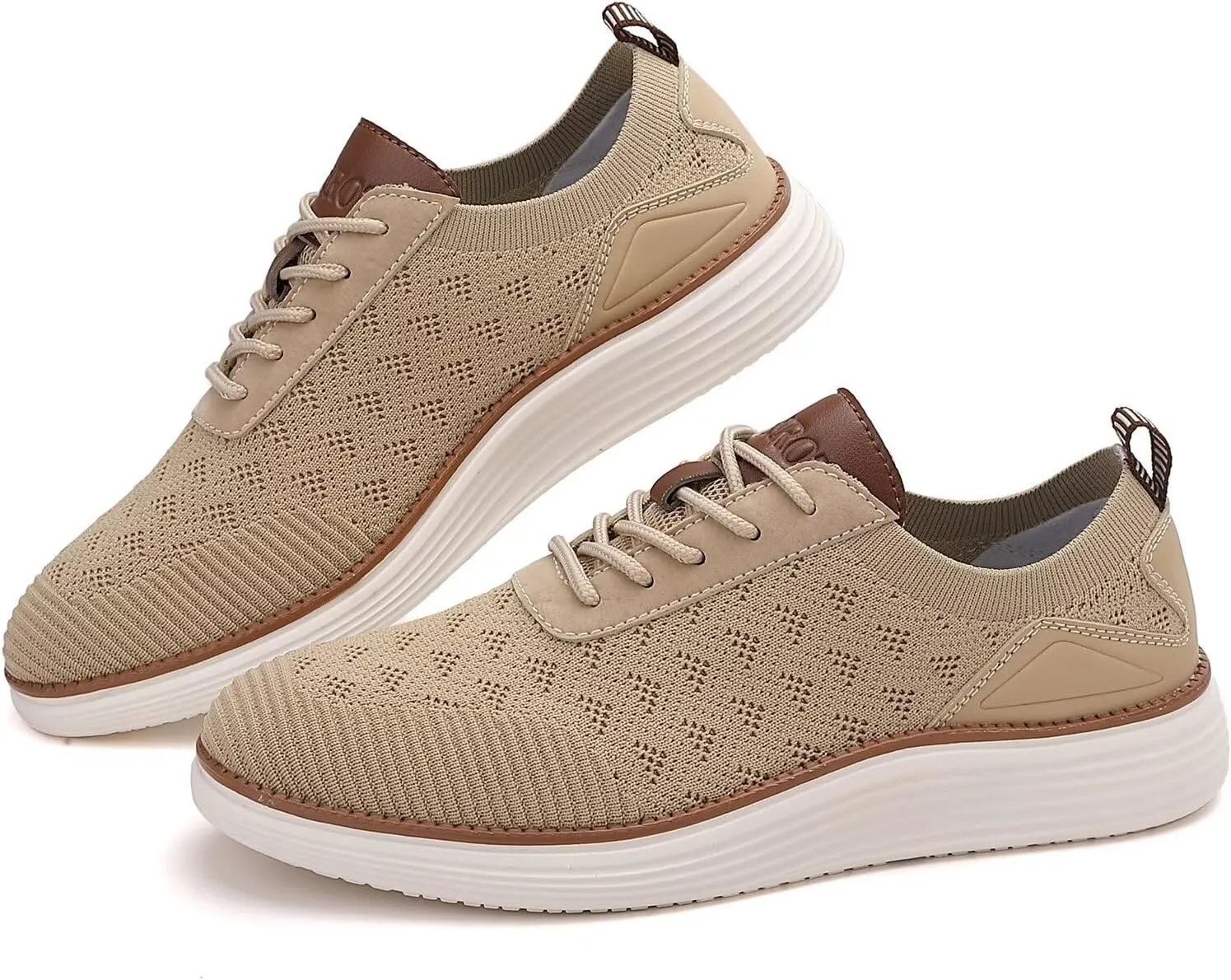 Men's Fashion Dress Sneakers Mesh Oxfords Business Casual Walking Shoes Knit Lightweight Tennis Footwear