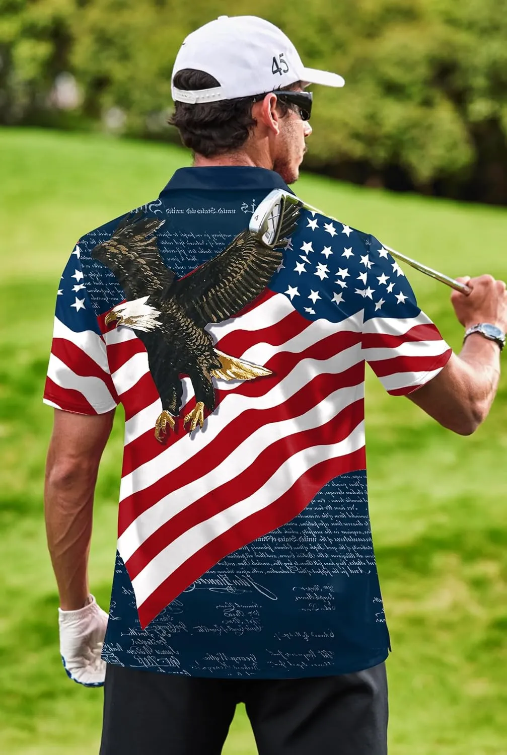 Men's Golf Polo Shirts Moisture Wicking Athletic Polos Dry Fit Performance Shirt (S-XXL)