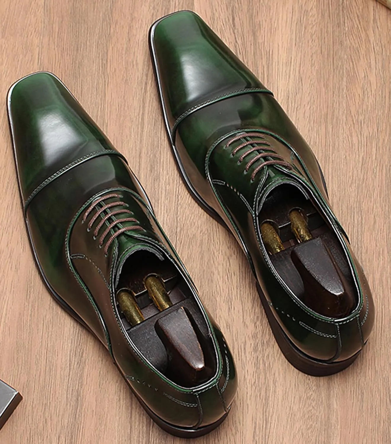Men's Handcrafted Oxford Dress Shoes | Genuine Leather Brogue Derby for Business/Wedding/Tuxedo | Cushioned Outsole Formal Shoes | Prom & Casual Luxury Footwear