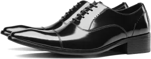 Men's Handcrafted Oxford Dress Shoes | Genuine Leather Brogue Derby for Business/Wedding/Tuxedo | Cushioned Outsole Formal Shoes | Prom & Casual Luxury Footwear