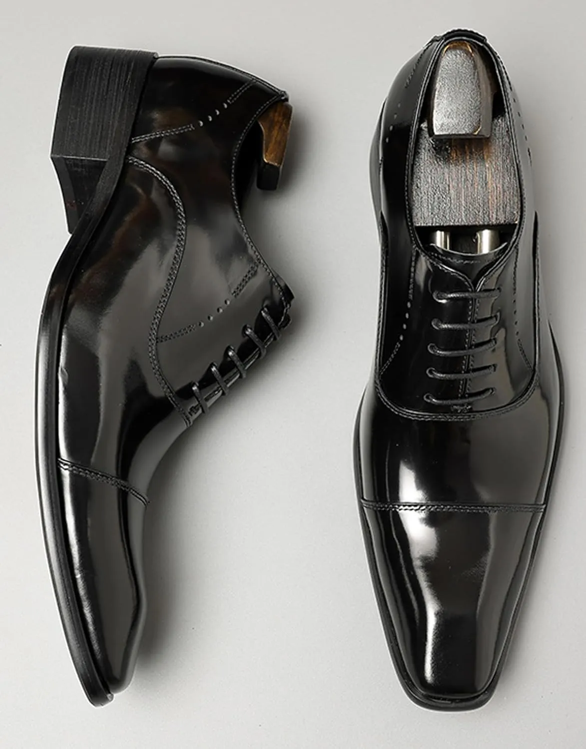 Men's Handcrafted Oxford Dress Shoes | Genuine Leather Brogue Derby for Business/Wedding/Tuxedo | Cushioned Outsole Formal Shoes | Prom & Casual Luxury Footwear