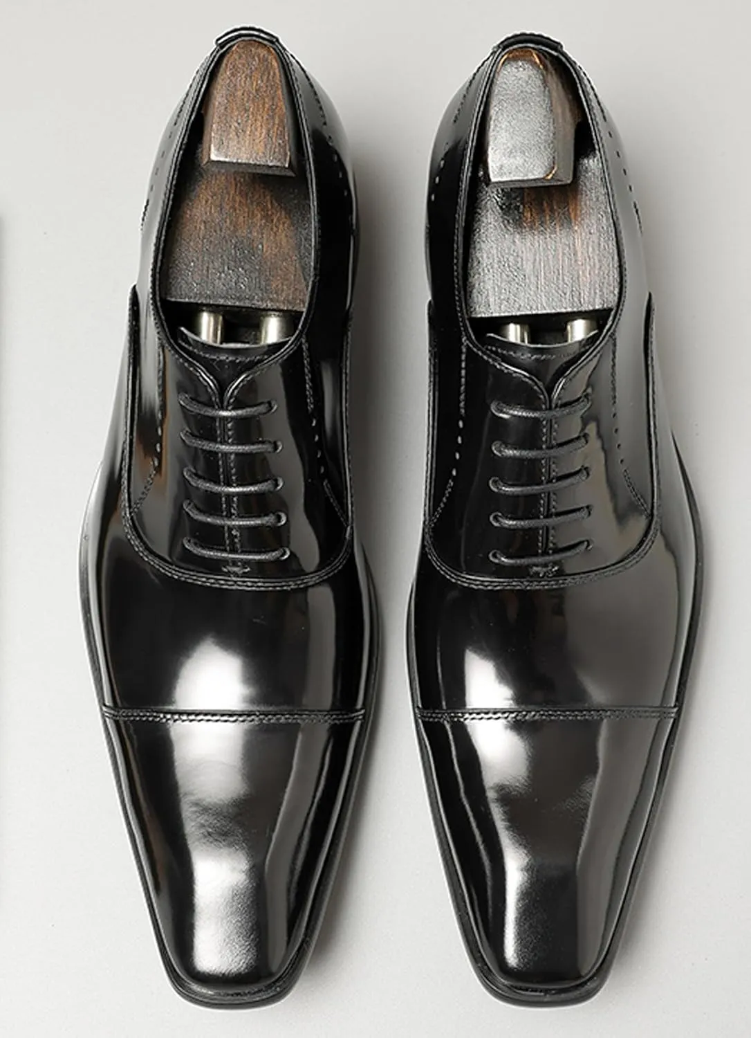 Men's Handcrafted Oxford Dress Shoes | Genuine Leather Brogue Derby for Business/Wedding/Tuxedo | Cushioned Outsole Formal Shoes | Prom & Casual Luxury Footwear