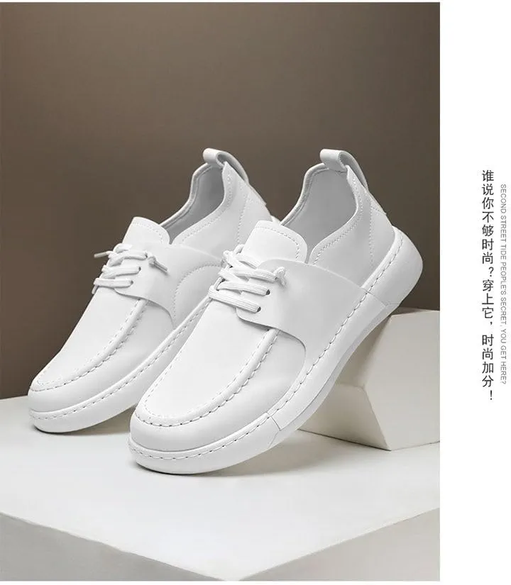 Men's Leather Derby Shoes | Minimalist Oxfords with Contrast Stitching for Versatile Casual Wear