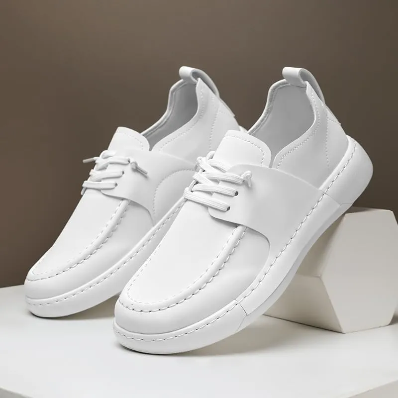 Men's Leather Derby Shoes | Minimalist Oxfords with Contrast Stitching for Versatile Casual Wear