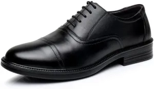 Men's Lightweight Comfortable Oxford Shoes - Modern Pointed Toe Tuxedo Derby Dress Shoes for Business Dinners and Formal Events