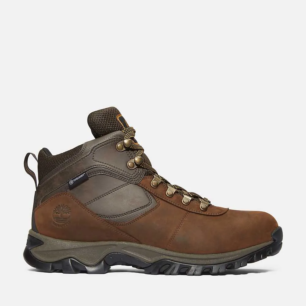 Men's Mt. Maddsen Mid Lace Up Waterproof Hiking Boot - Dark Brown Full-Grain