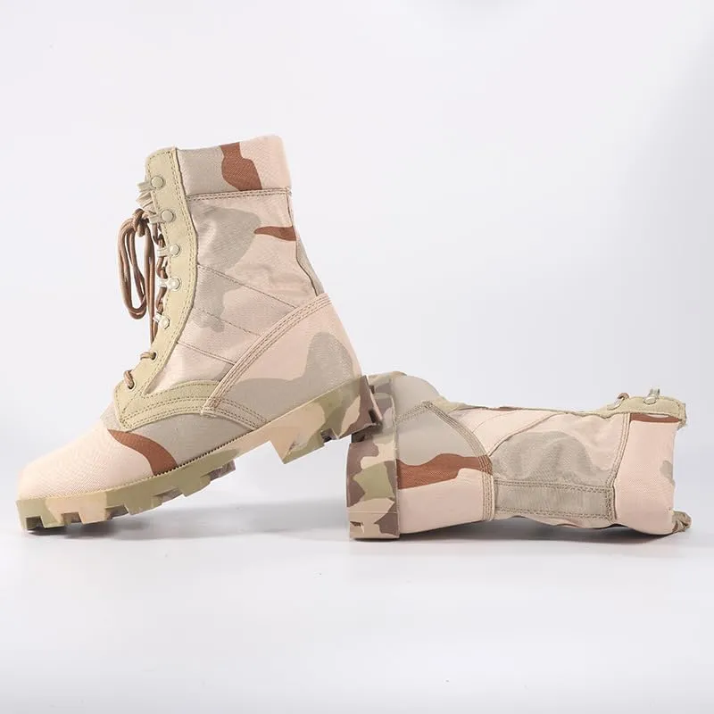 Men's outdoor hiking boots desert boots military fans jungle off-road training, high top hiking boots