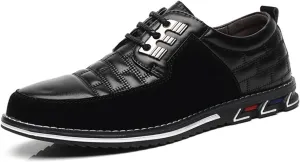 Mens Oxford Derby Orthopedic Leather Shoes Mens Casual Shoes Fashion Sneakers Men Walking Shoes Business Office Comfort Loafers