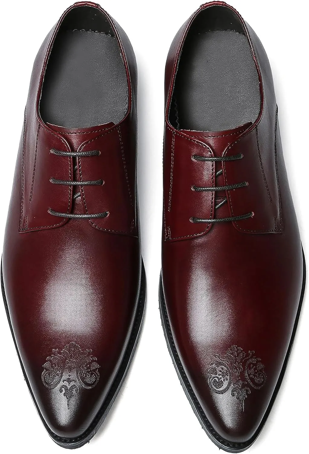 Men's Oxfords Formal Dress Leather Brogues Derby Business Prom Wedding Fashion Casual Walking Shoes for Men