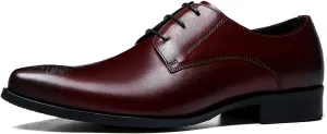 Men's Oxfords Formal Dress Leather Brogues Derby Business Prom Wedding Fashion Casual Walking Shoes for Men