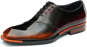 Men's Oxfords Formal Dress Patent Leather Derby Fashion Business Wedding Prom Tuxedo Casual Square Toe Oxford Walking Shoes for Men