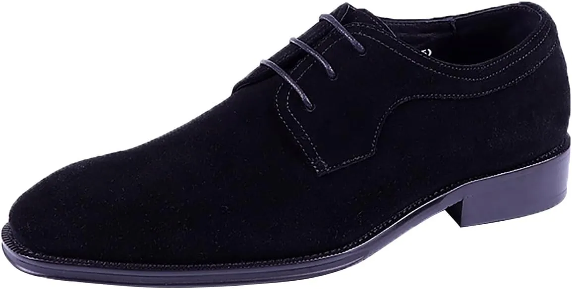 Men's Oxfords Formal Dress Shoes Suede Leather Wingtips Derby Business Casual Fashion Walking Shoes for Men