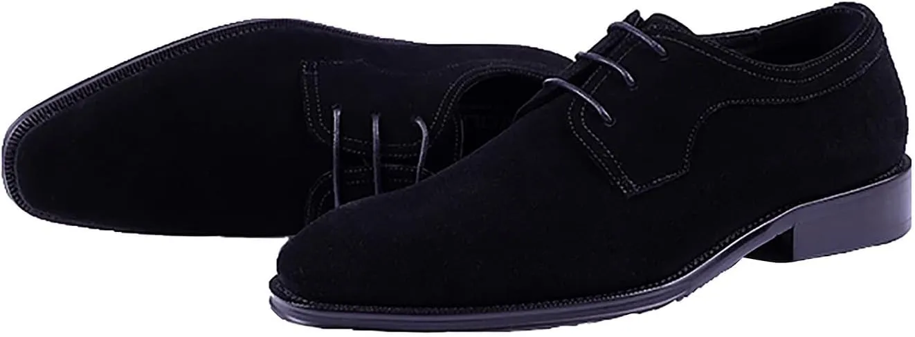Men's Oxfords Formal Dress Shoes Suede Leather Wingtips Derby Business Casual Fashion Walking Shoes for Men