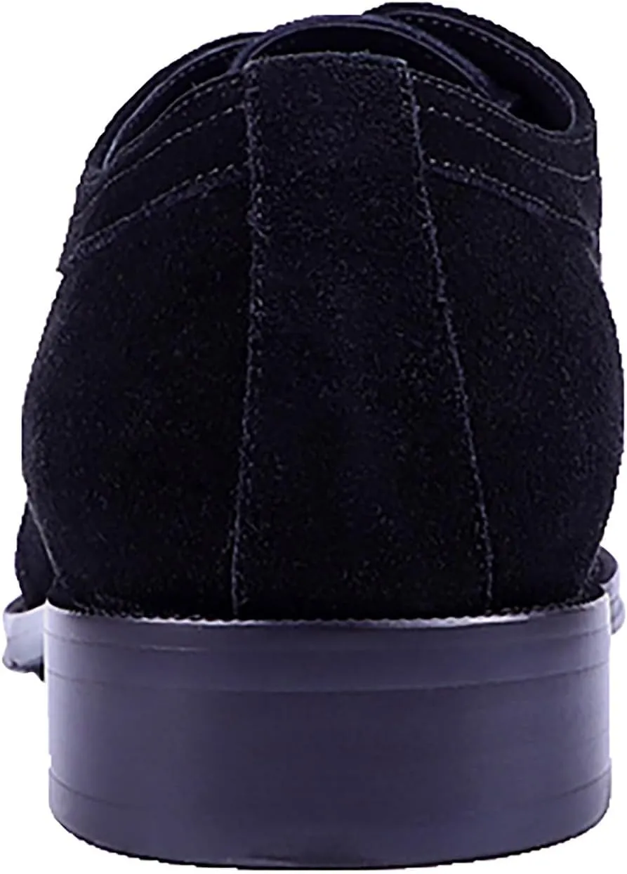 Men's Oxfords Formal Dress Shoes Suede Leather Wingtips Derby Business Casual Fashion Walking Shoes for Men