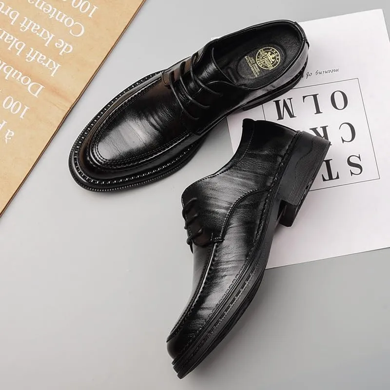 Mens Oxfords Modern Wedding Office Work Tuxedo Derby Shoes for Men Lightweight All-Day Comfort Non-Slip Soft Sole Penny