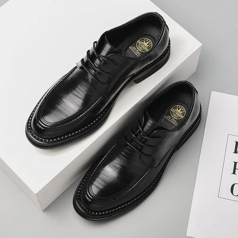Mens Oxfords Modern Wedding Office Work Tuxedo Derby Shoes for Men Lightweight All-Day Comfort Non-Slip Soft Sole Penny