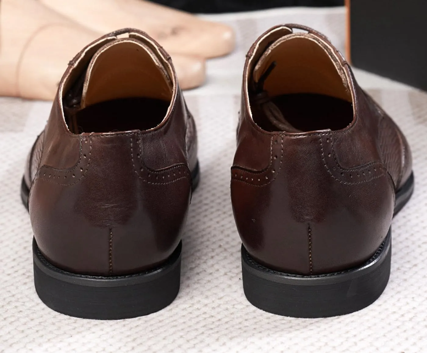 Mens Oxfords Shoes Formal Dress Derby Genunie Leather Wingtip Toe Modern Suit Shoes Men's Fashion Prom Wedding Business Causal Comfortable Tuxedo Shoes for Men