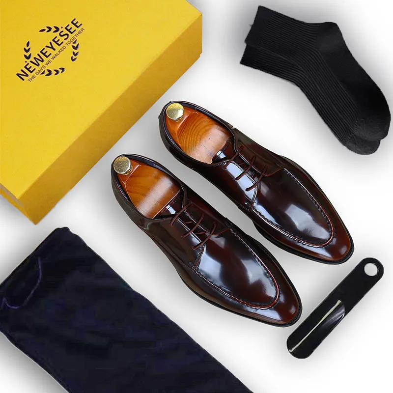 Men's Pointed-Toe Derby Shoes