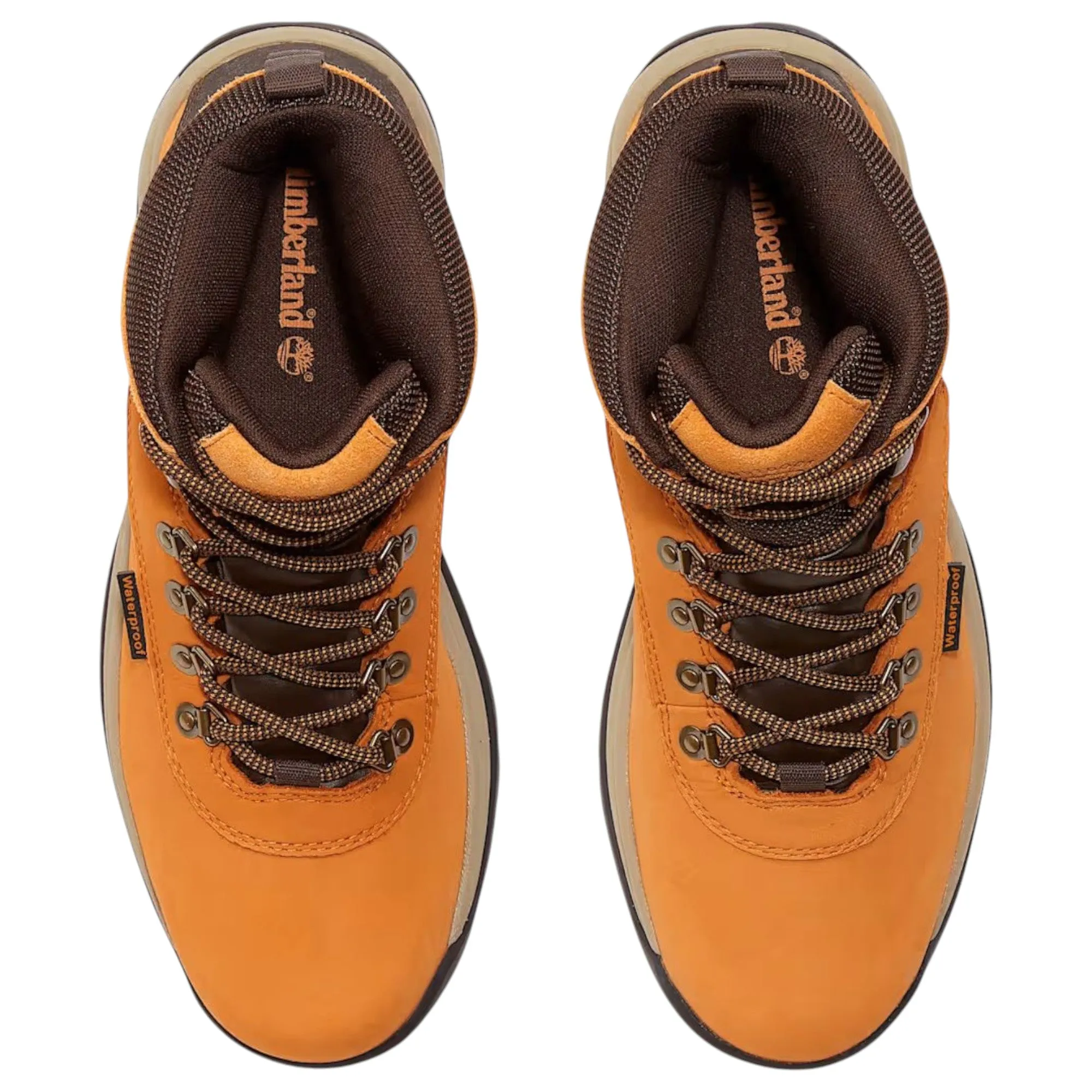 Mens Timberland White Ledge Mid Hiker Boots Wheat Nubuck