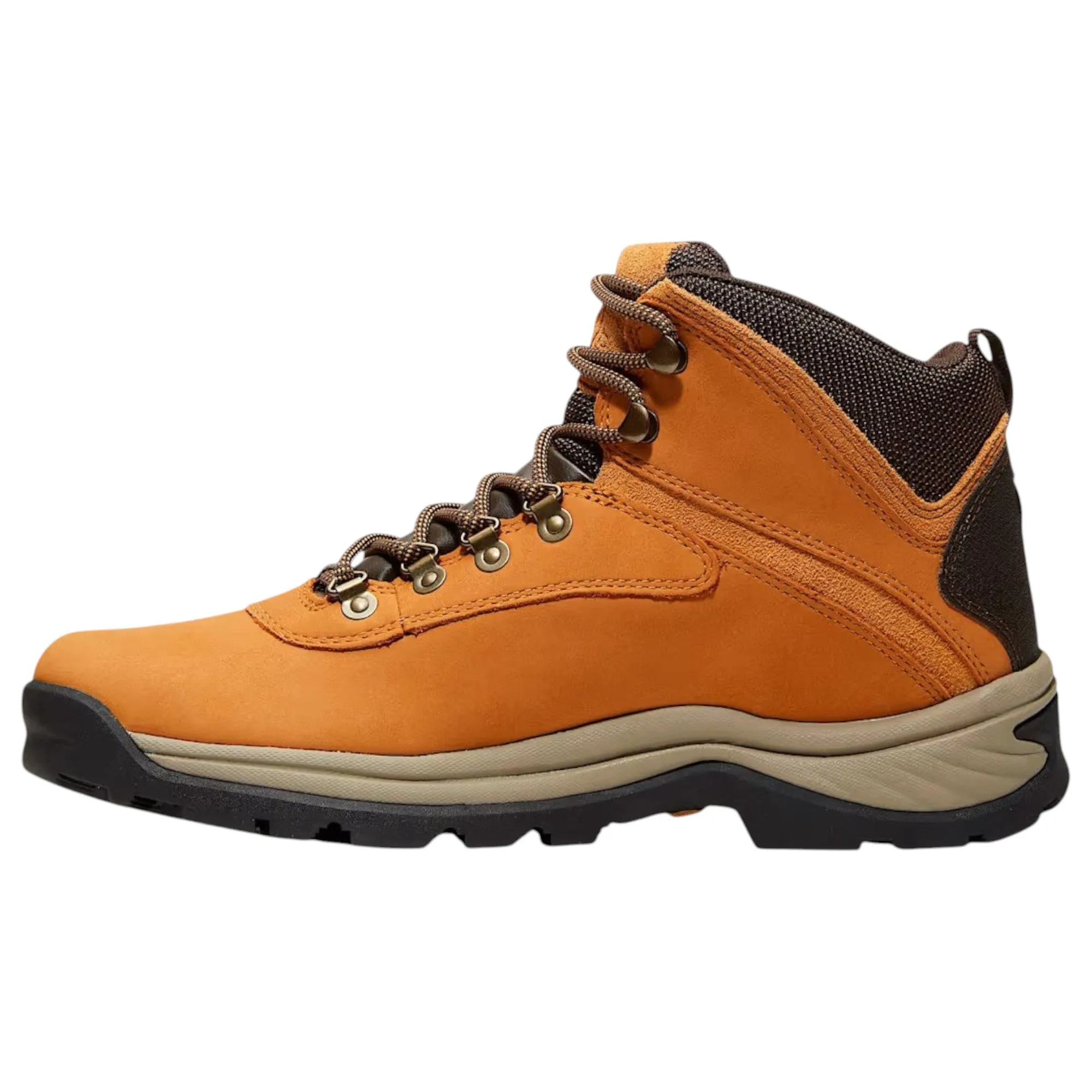 Mens Timberland White Ledge Mid Hiker Boots Wheat Nubuck