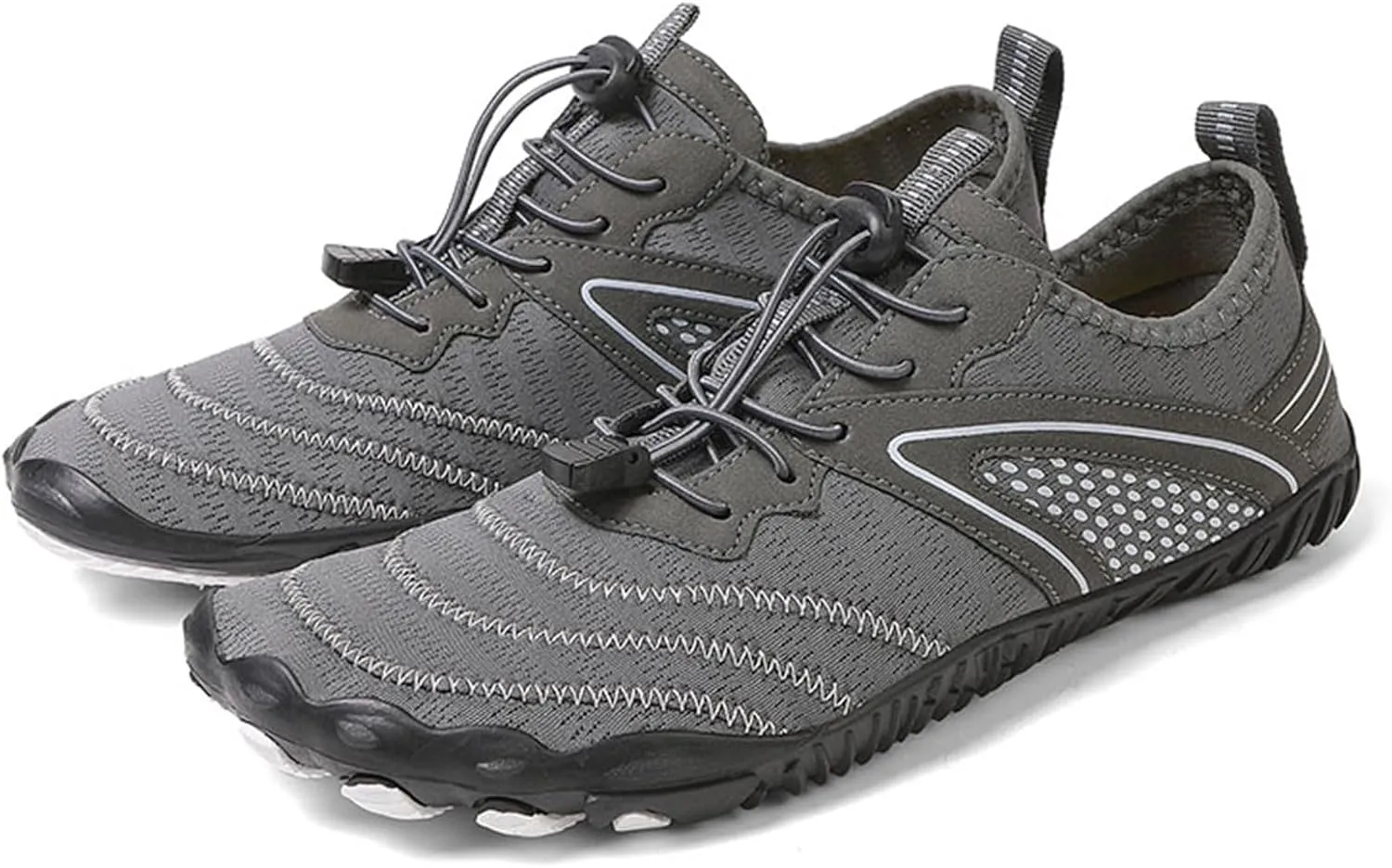 Mens Trail Running Barefoot Shoes, Wide Toe Box Minimalist Sneakers, Zero Drop Grounding Shoes with Copper, Soft Comfortable Grounded Footwear, Pro Water Travel, Non Slip Breathable Hike Men
