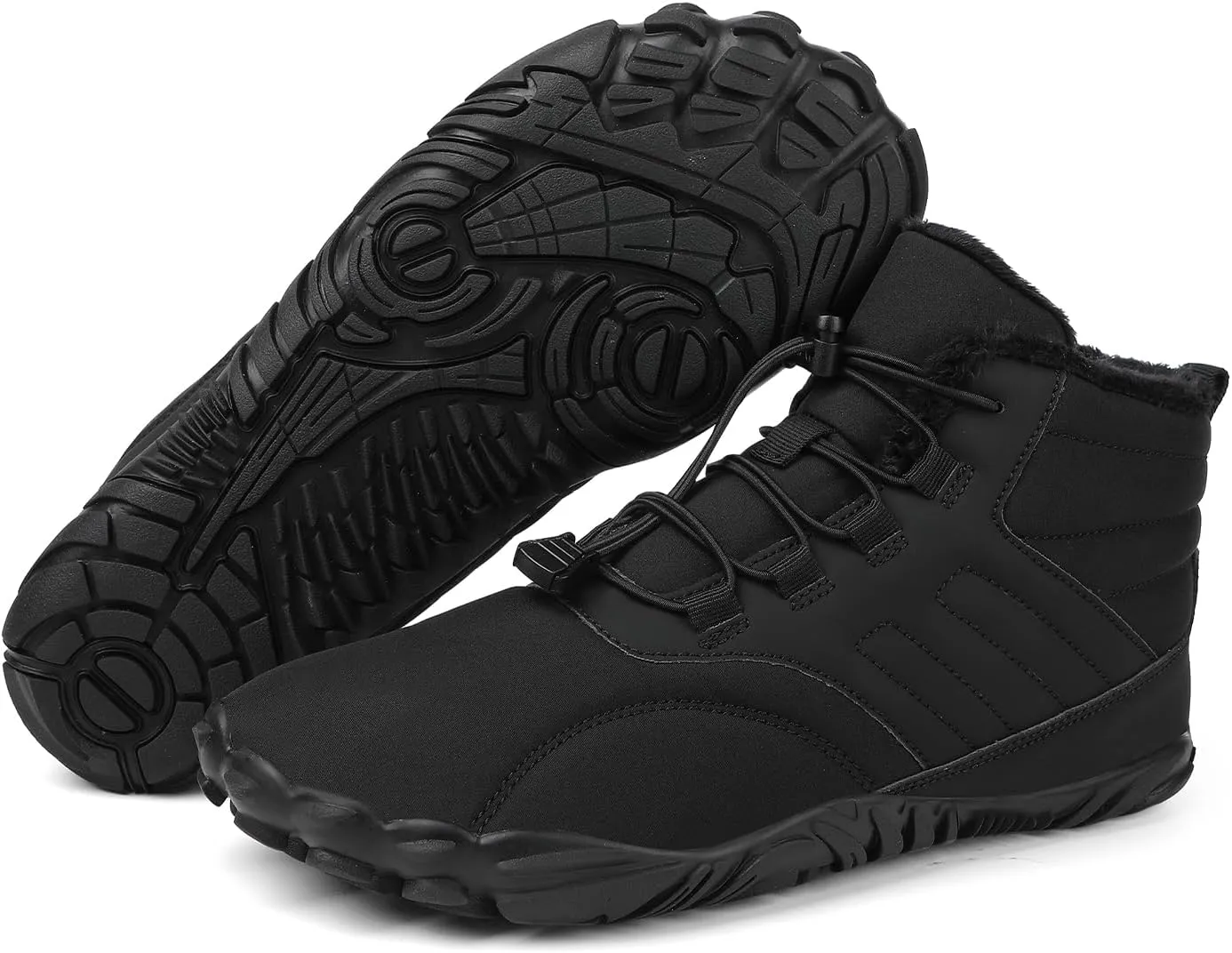 Mens Womens Hike Barefoot Minimalist Shoes Winter Footwear Zero Drop Sole Wide Toe Box Waterproof Hiking Boots Women Warm and comfortable