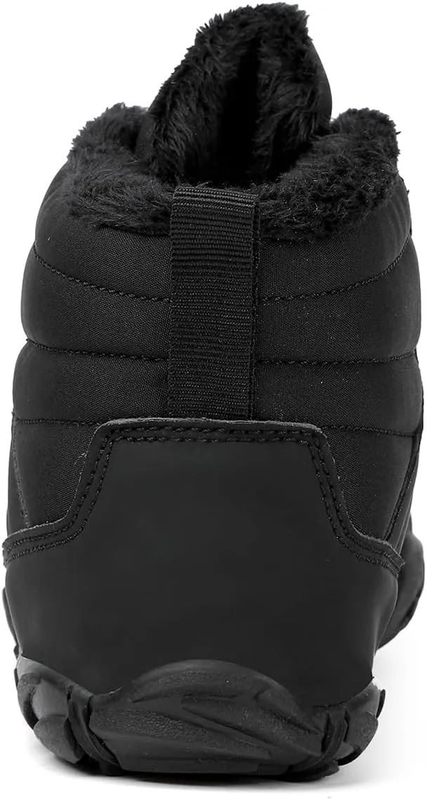 Mens Womens Hike Barefoot Minimalist Shoes Winter Footwear Zero Drop Sole Wide Toe Box Waterproof Hiking Boots Women Warm and comfortable
