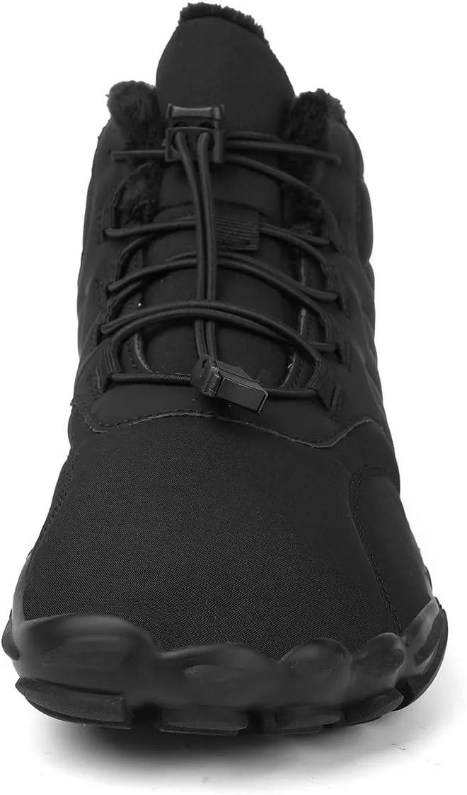 Mens Womens Hike Barefoot Minimalist Shoes Winter Footwear Zero Drop Sole Wide Toe Box Waterproof Hiking Boots Women Warm and comfortable