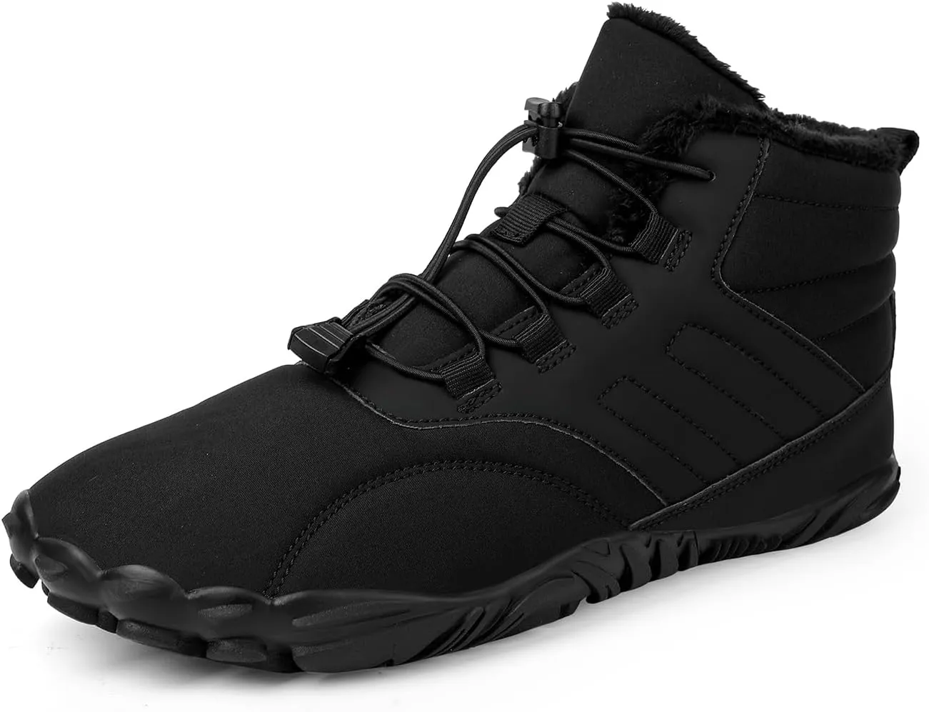 Mens Womens Hike Barefoot Minimalist Shoes Winter Footwear Zero Drop Sole Wide Toe Box Waterproof Hiking Boots Women Warm and comfortable