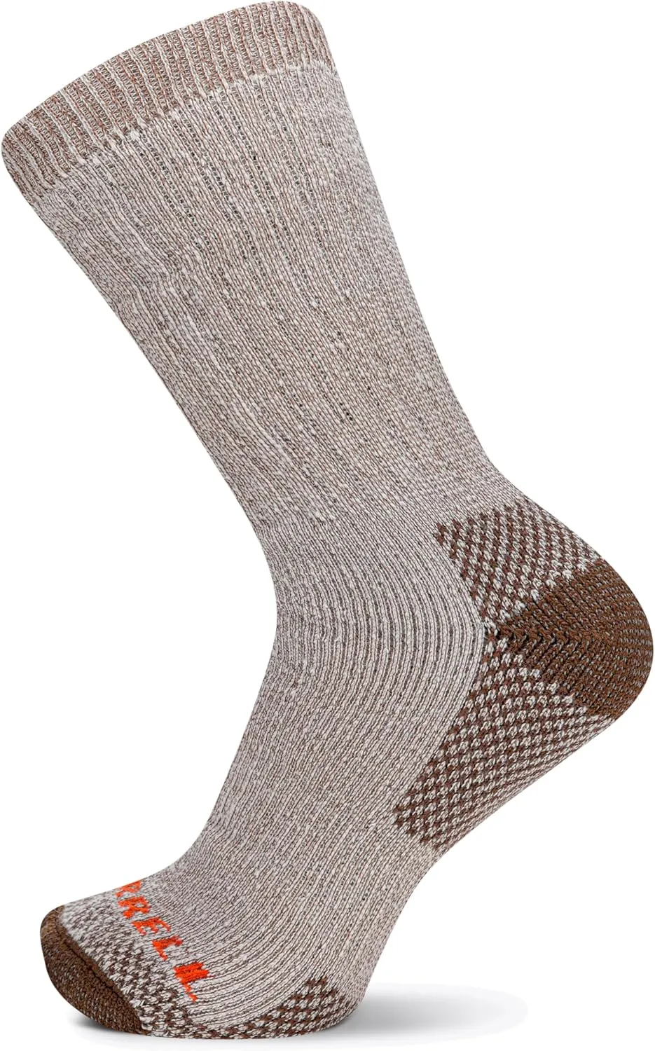 Merrell Men's and Women's Heavyweight Merino Wool Hiking Crew Socks-Breathable Reinforced Cushion and Arch Support