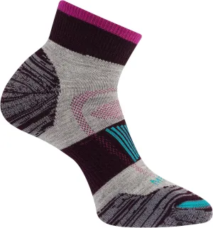 Merrell Men's and Women's Zoned Cushioned Wool Hiking Ankle Socks-Breathable Arch Support