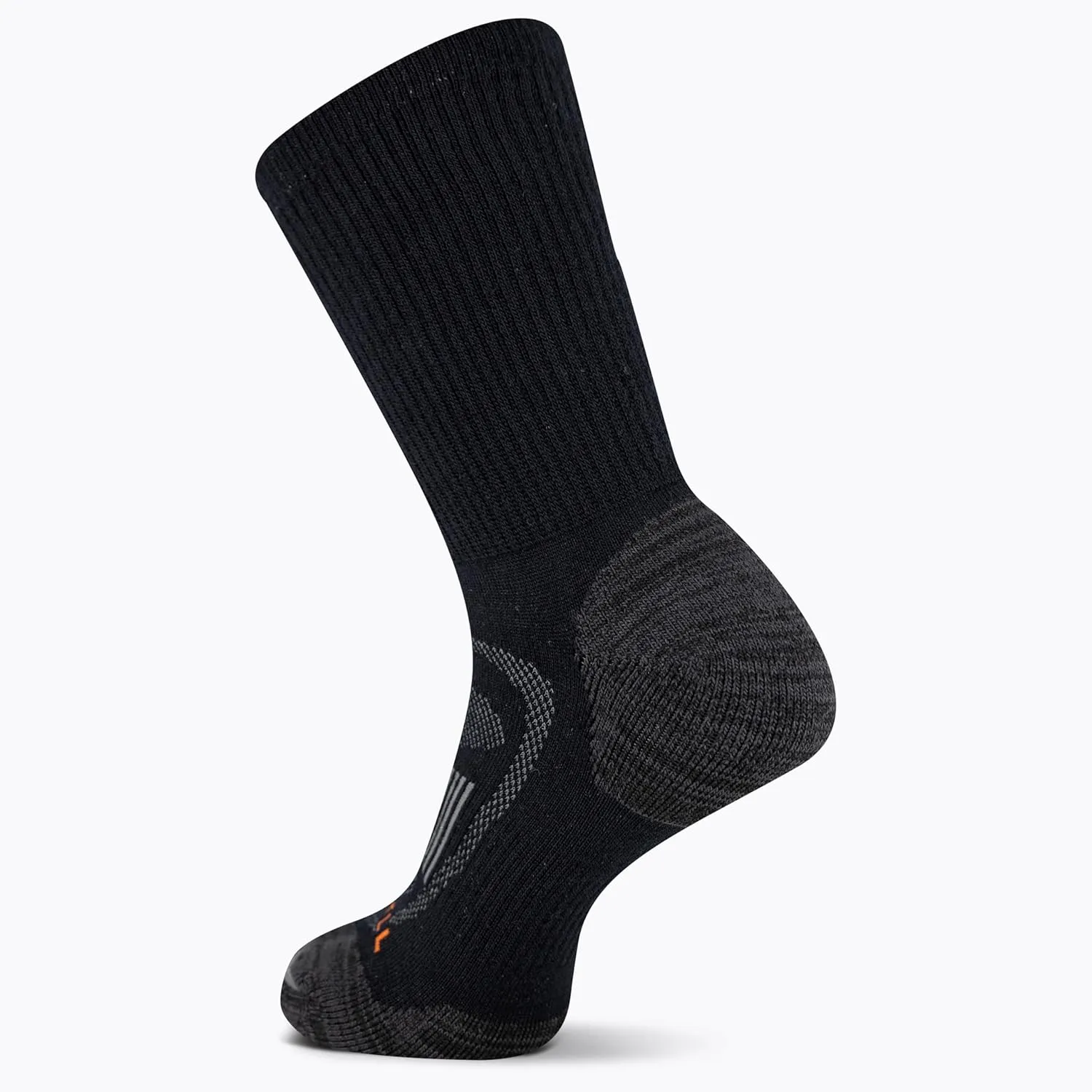 Merrell Men's and Women's Zoned Cushioned Wool Hiking Crew Socks-1 Pair Pack-Breathable Arch Support