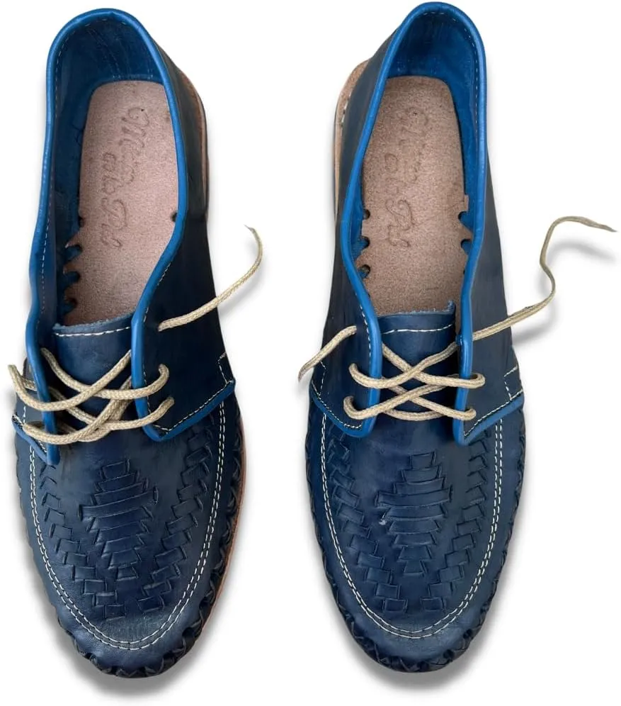 Mexico en la Piel: Handcrafted Men's Genuine Leather Lace-Up Huarache Sandals Shoes - Versatile & Durable