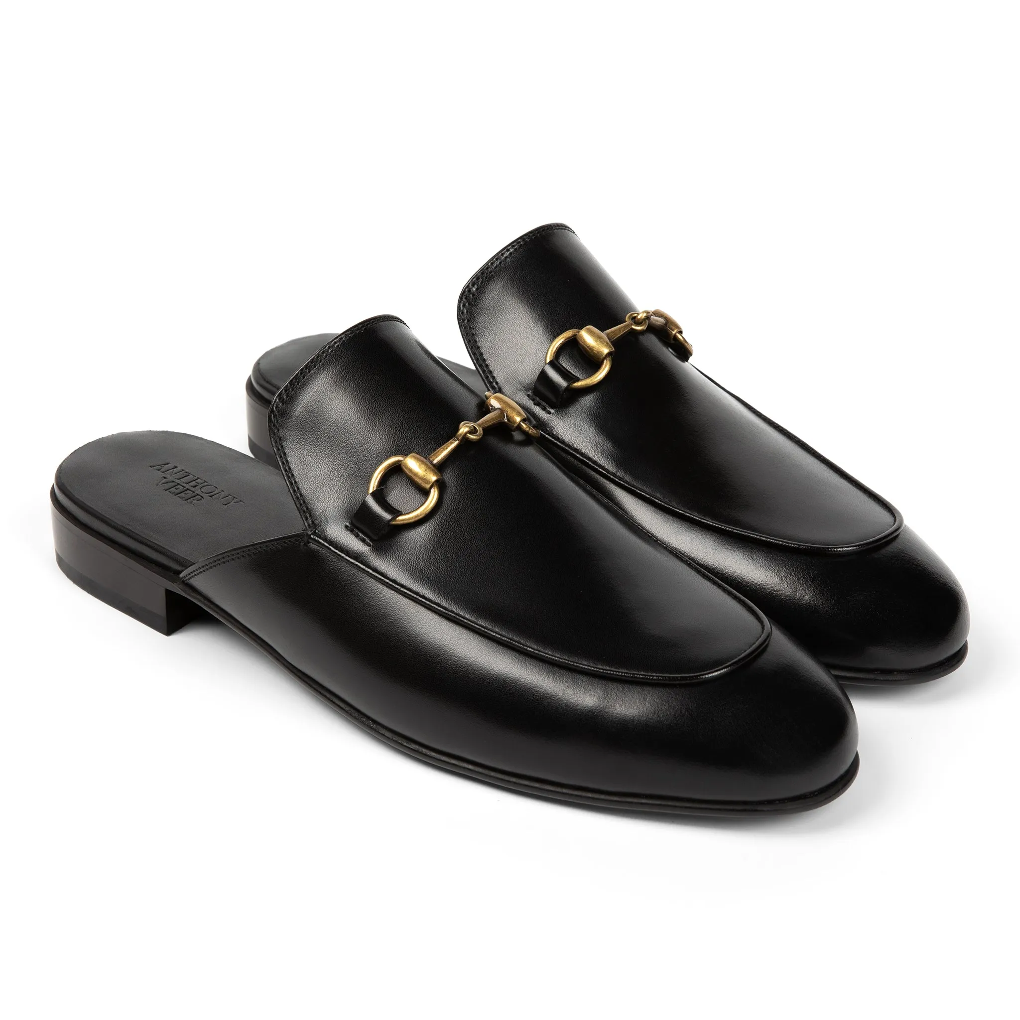 Milano Horsebit Mule // Obsidian Black