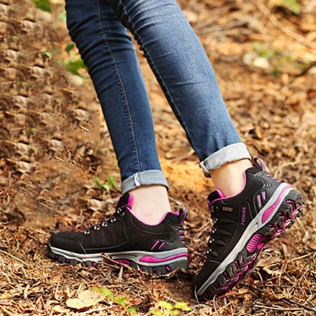MIOKE Women's Waterproof Hiking Shoes Outdoor Running Trail Hiker Non-Slip Casual Climbing Backpacking Shoe