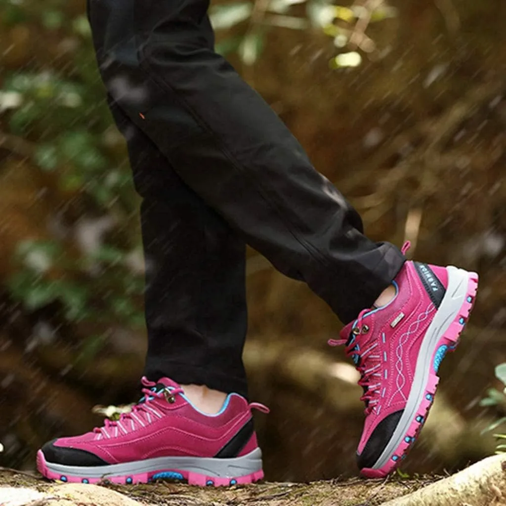 MIOKE Women's Waterproof Hiking Shoes Outdoor Running Trail Hiker Non-Slip Casual Climbing Backpacking Shoes