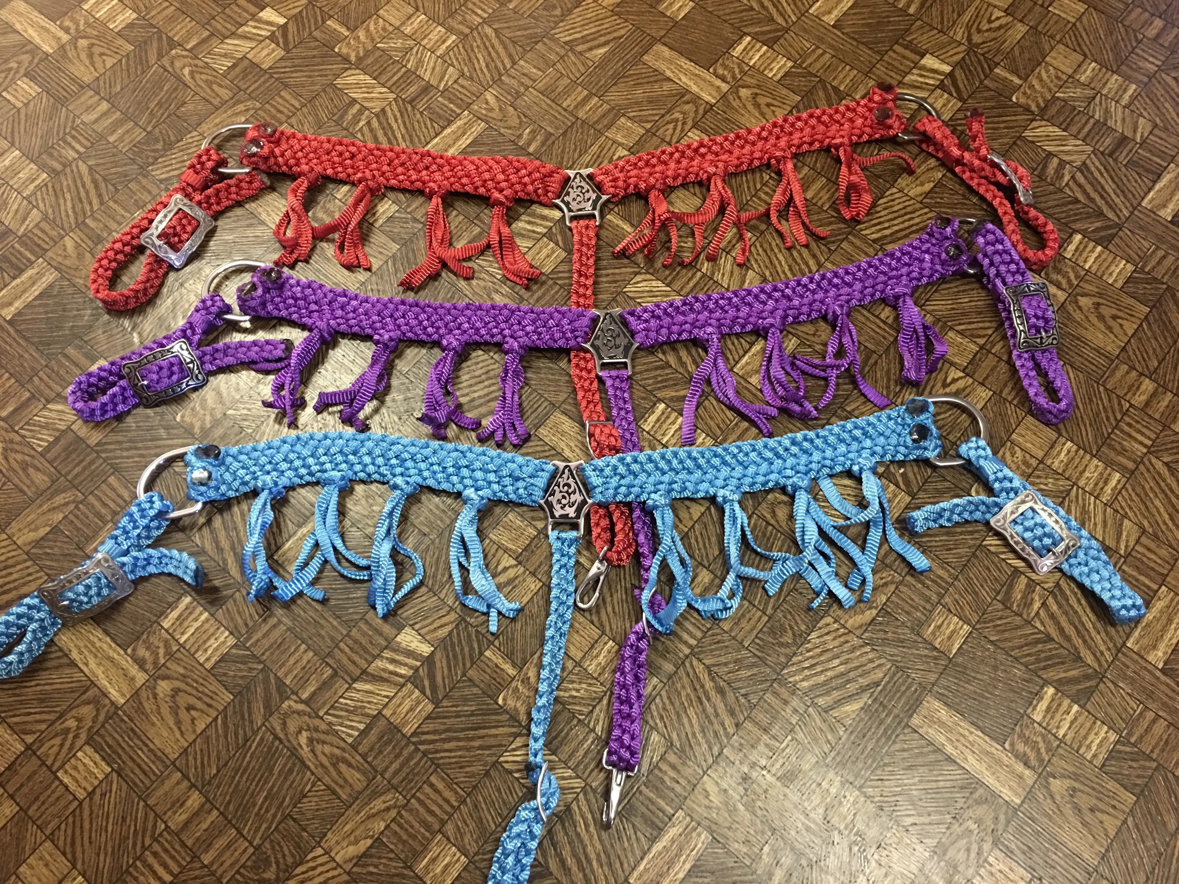 Mule Tape Breast Collar - Triangle Center - Fringe